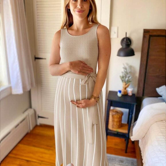 Women's Summer Sleeveless Maxi Dress 2025 Crewneck Ribbed Knit Tie Waist Casual - Picture 5 of 9